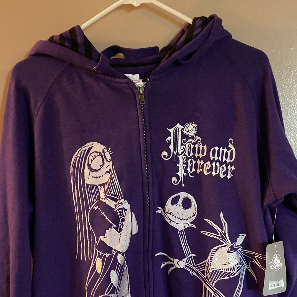Nightmare before Christmas Now and forever in purple size large NEW with tags